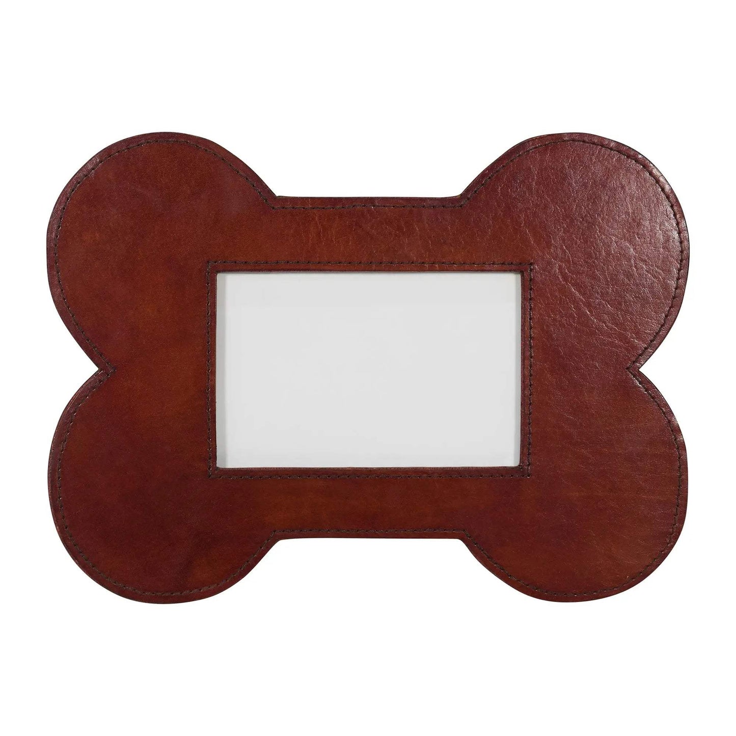 Huntley Pet Leather Bone Shaped Picture Frame, 4x6 - Huntley Equestrian - Flyclothing LLC