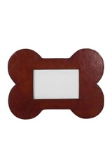 Huntley Pet Leather Bone Shaped Picture Frame, 4x6 - Huntley Equestrian - Flyclothing LLC