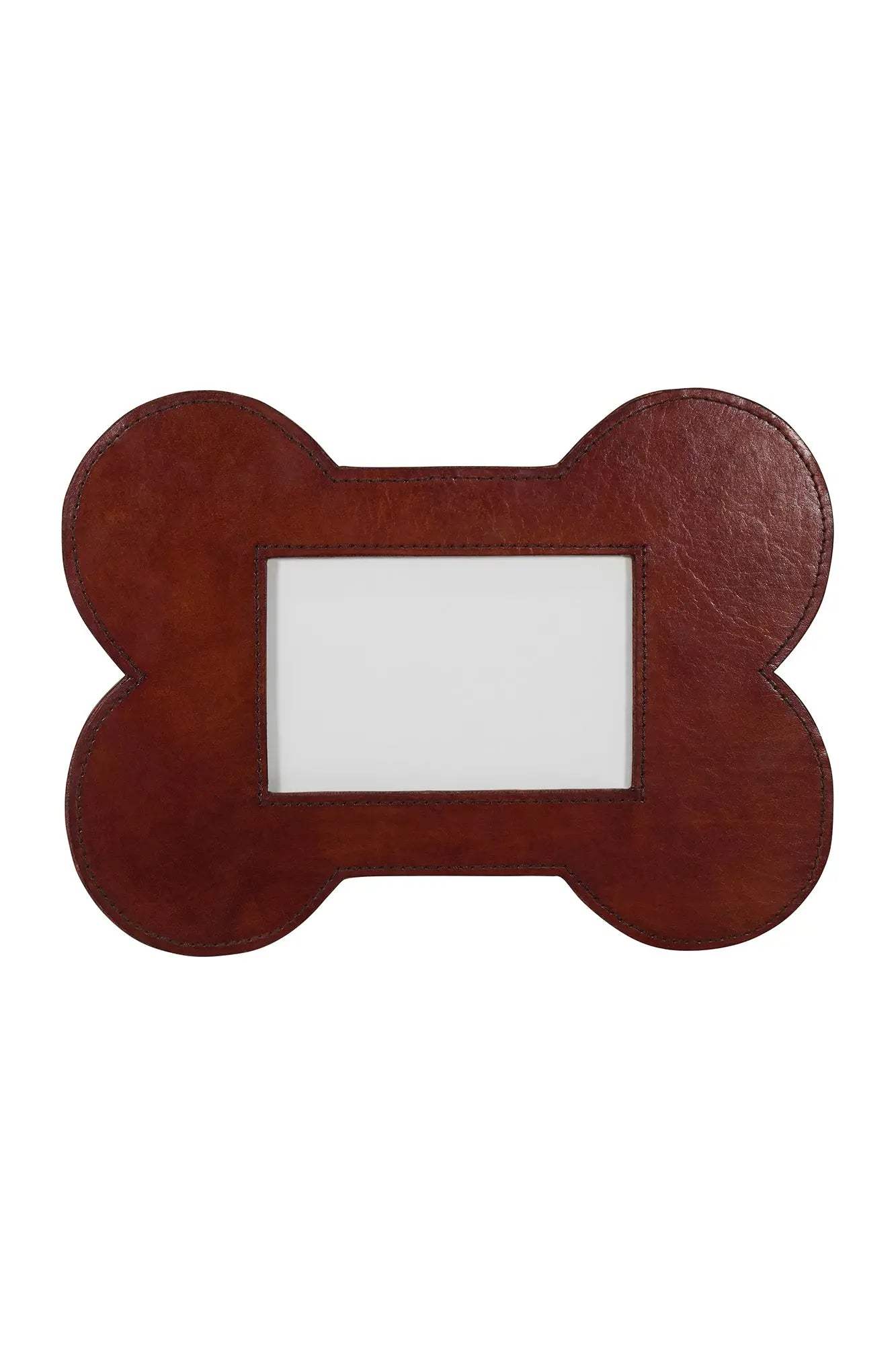 Huntley Pet Leather Bone Shaped Picture Frame, 4x6 - Huntley Equestrian - Flyclothing LLC