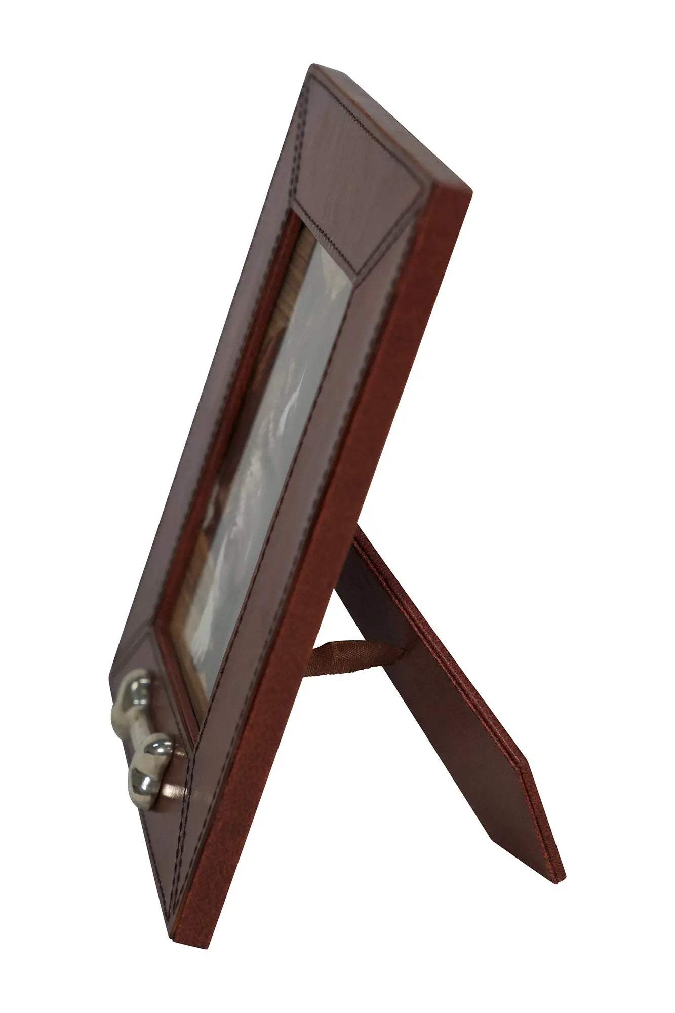 Huntley Pet Leather Picture Frame with Silver Bone Accent - Huntley Equestrian - Flyclothing LLC