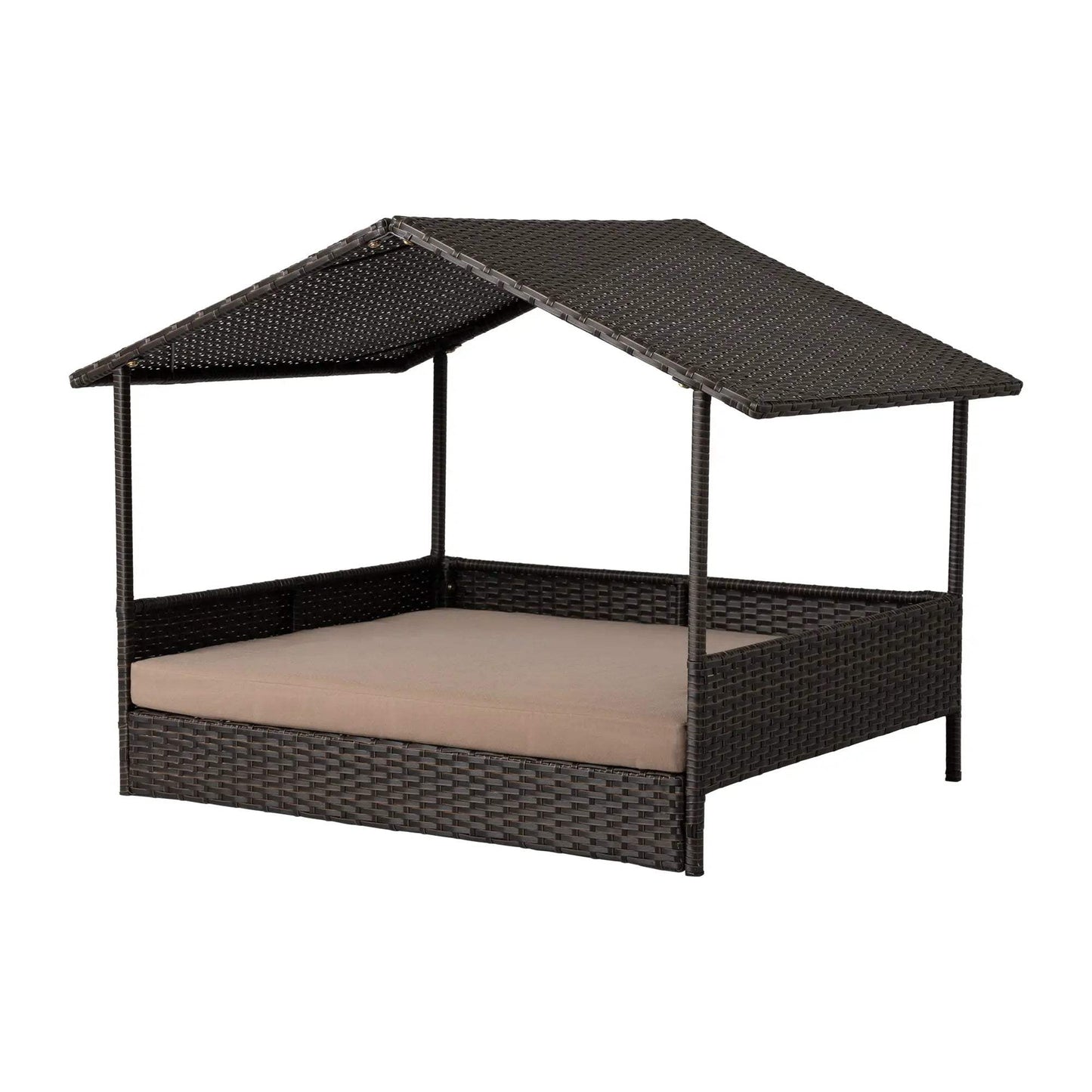 Huntley Pet Rattan Wicker Indoor Outdoor Cabana Raised Pet Bed - Huntley Equestrian - Flyclothing LLC