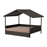 Huntley Pet Rattan Wicker Indoor Outdoor Cabana Raised Pet Bed - Huntley Equestrian - Flyclothing LLC
