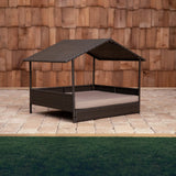 Huntley Pet Rattan Wicker Indoor Outdoor Cabana Raised Pet Bed - Huntley Equestrian - Flyclothing LLC