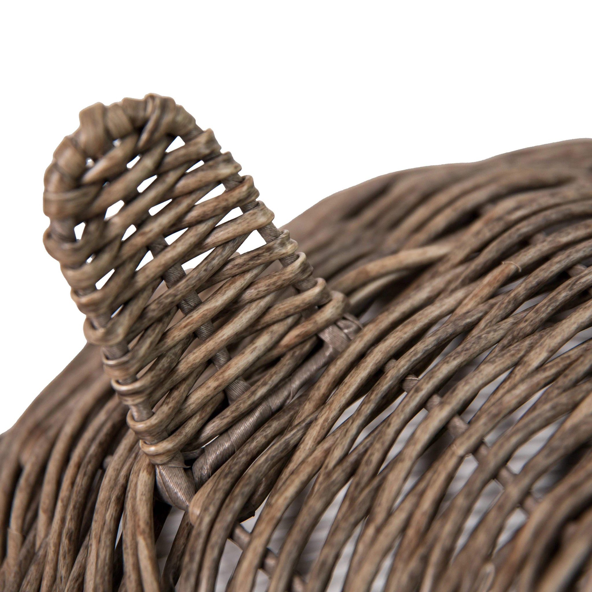 Huntley Pet Wicker Cat Shaped Play House Pet Bed with Cushion - Huntley Equestrian - Flyclothing LLC