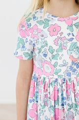 Hydrangea S/S Pocket Twirl Dress - Mila & Rose ® - Flyclothing LLC