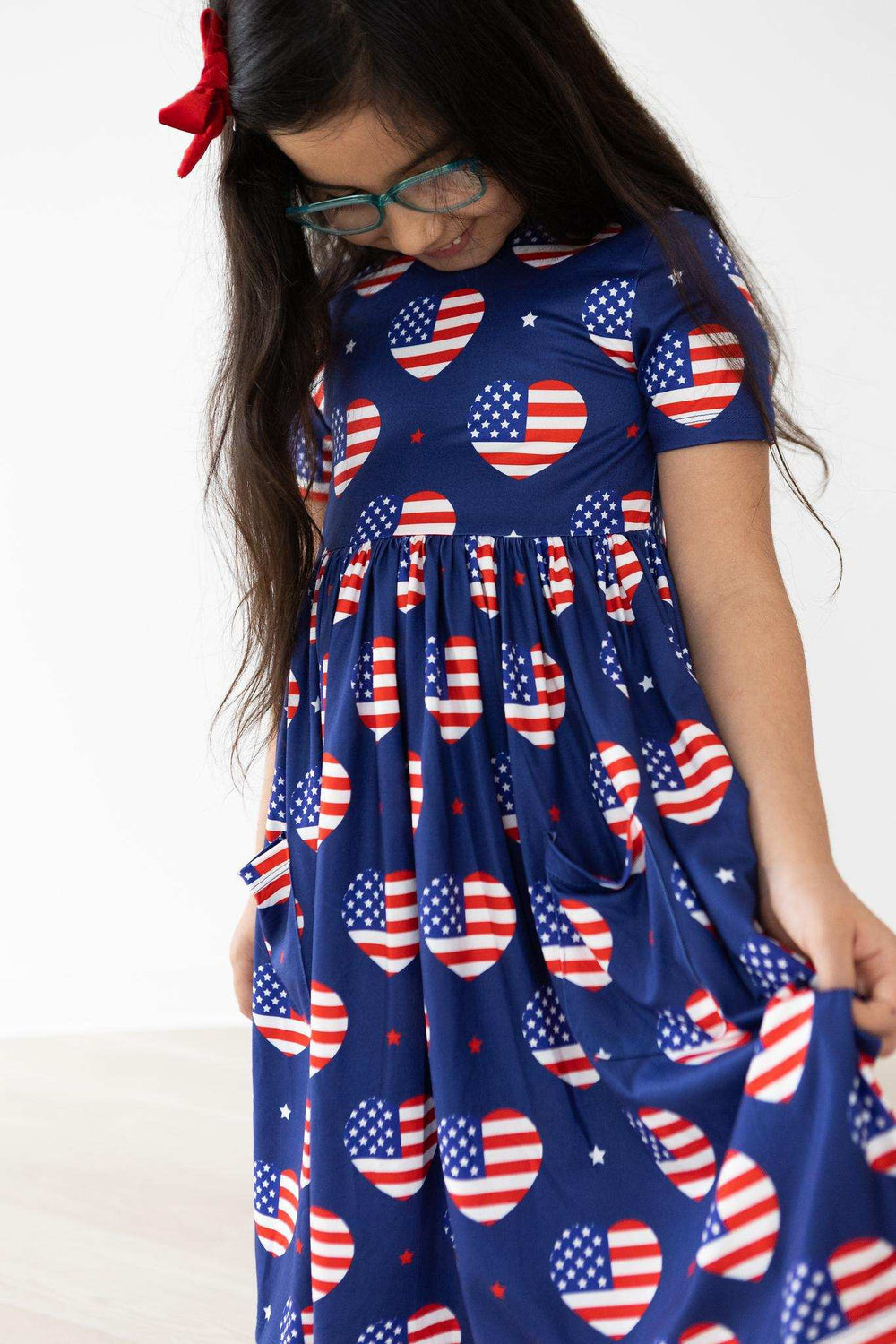 I Heart the USA S/S Pocket Twirl Dress - Mila & Rose ® - Flyclothing LLC