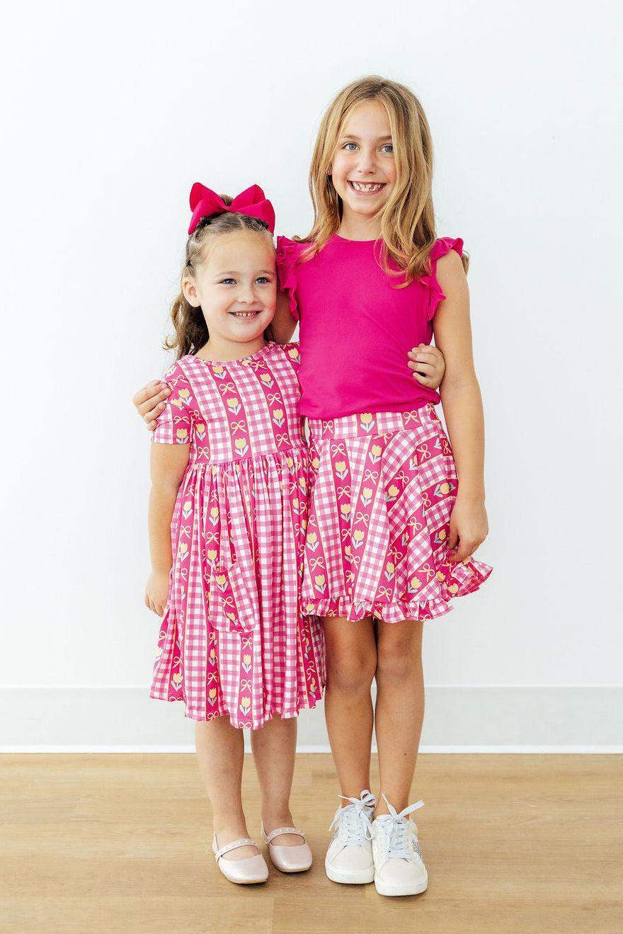 I Love You Tulip Much Ruffle Twirl Skort - Mila & Rose ® - Flyclothing LLC