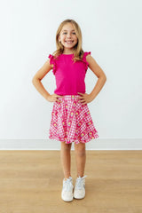 I Love You Tulip Much Ruffle Twirl Skort - Mila & Rose ® - Flyclothing LLC