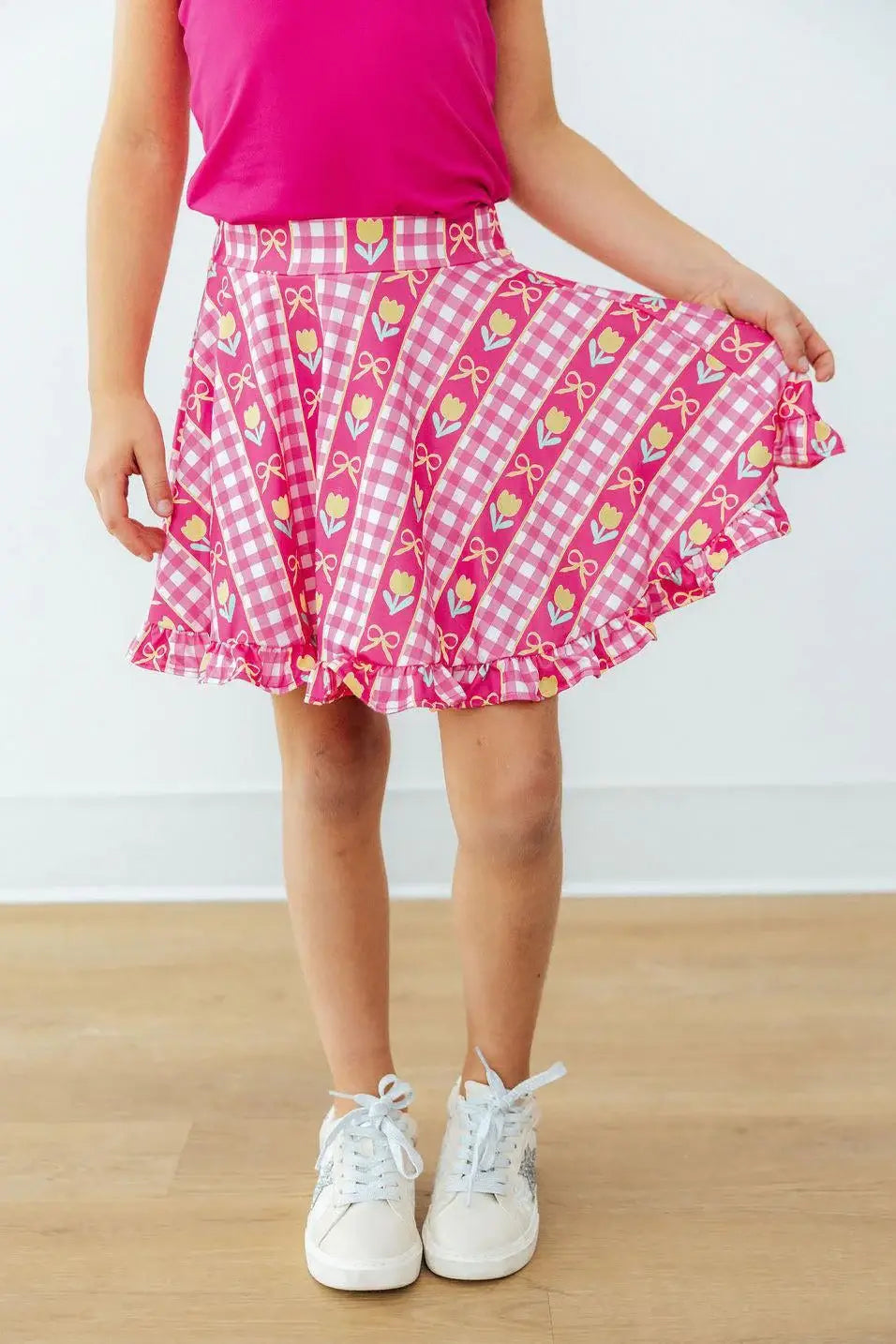 I Love You Tulip Much Ruffle Twirl Skort - Mila & Rose ® - Flyclothing LLC