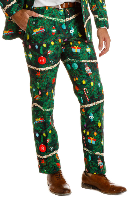 The Christmas Tree Camo | Men's Christmas Tree Print Pants - Shinesty