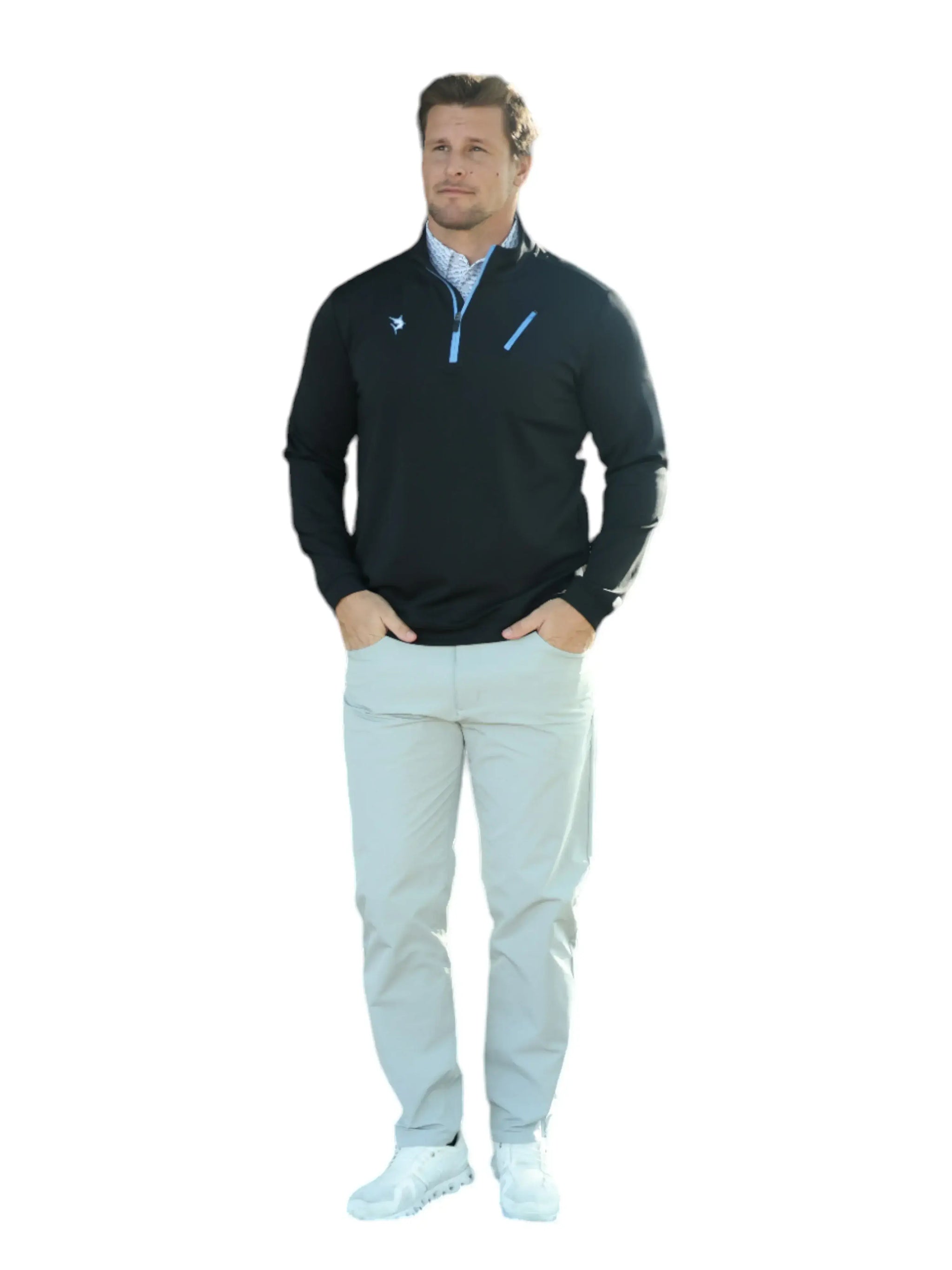 Oceanside Pullover Smooth Stretch - White Water Life - Flyclothing LLC