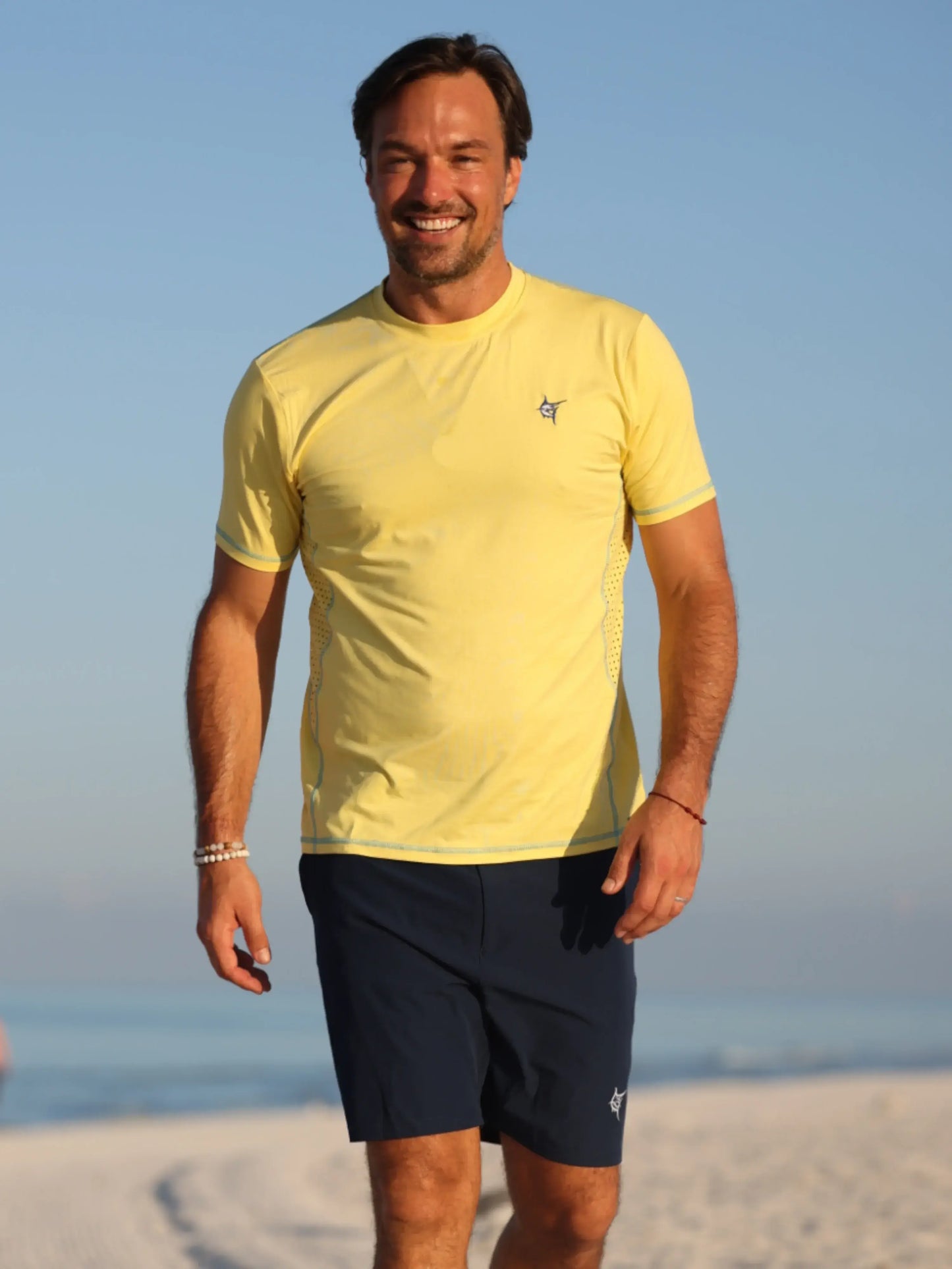 Grander Short Sleeve Performance Tee - White Water Life - Flyclothing LLC