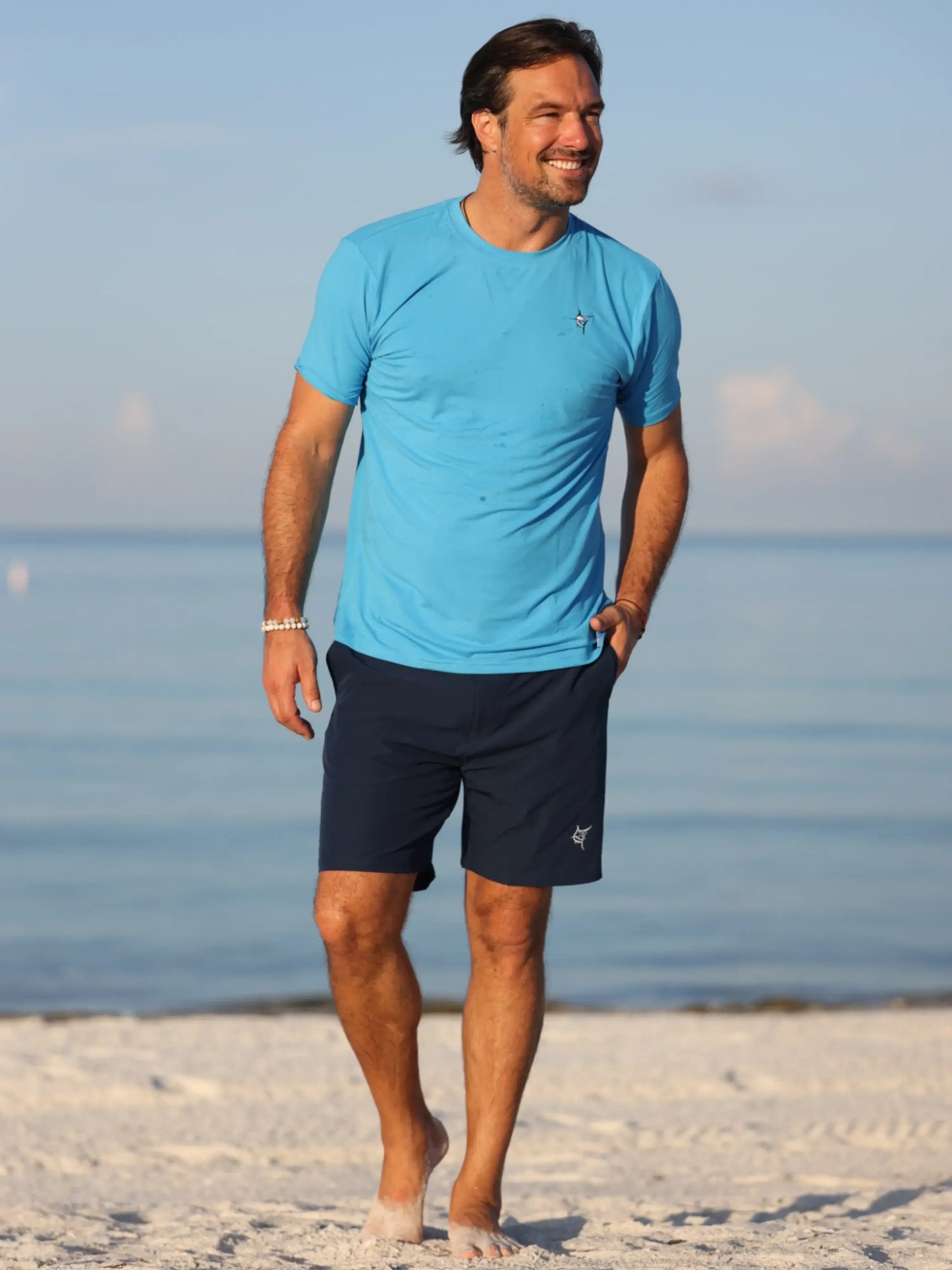 Grander Short Sleeve Performance Tee - White Water Life - Flyclothing LLC
