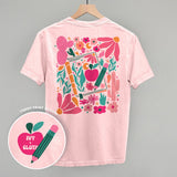 Abstract Floral Teacher Doodle (Back Print) - Ivy + Cloth