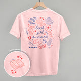 Book Girl Summer Colorful (Back Print) - Ivy + Cloth