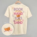 Book In My Hand, Toes In The Sand (Back Print) - Ivy + Cloth