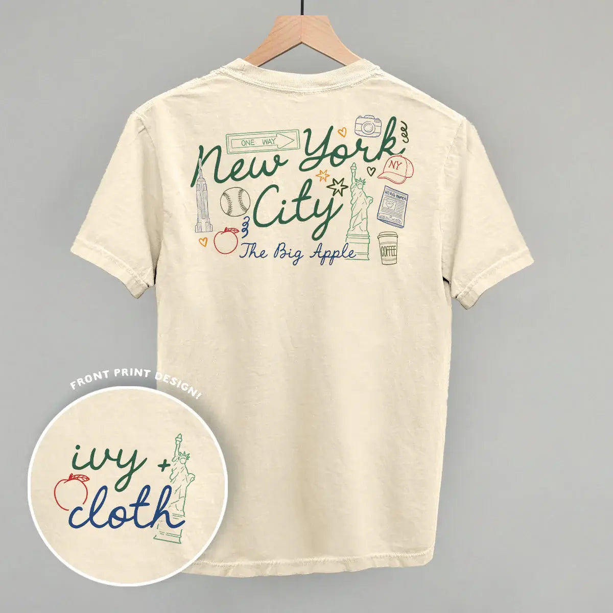 New York City Doodles (Back Print) - Ivy + Cloth - Flyclothing LLC