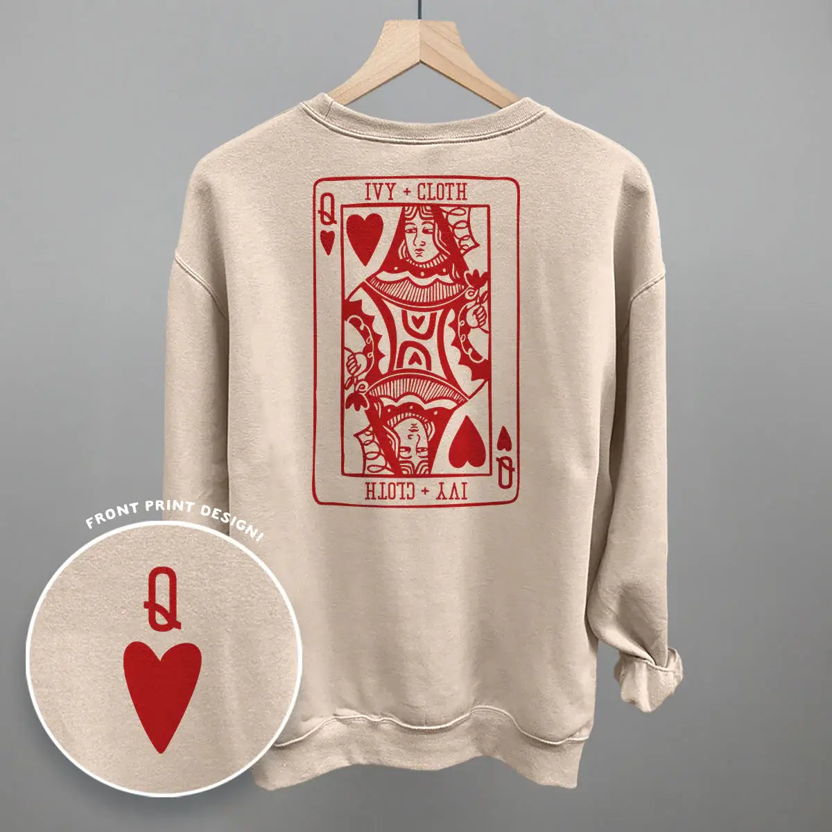 Queen Of Hearts (Back Print) - Ivy + Cloth - Flyclothing LLC