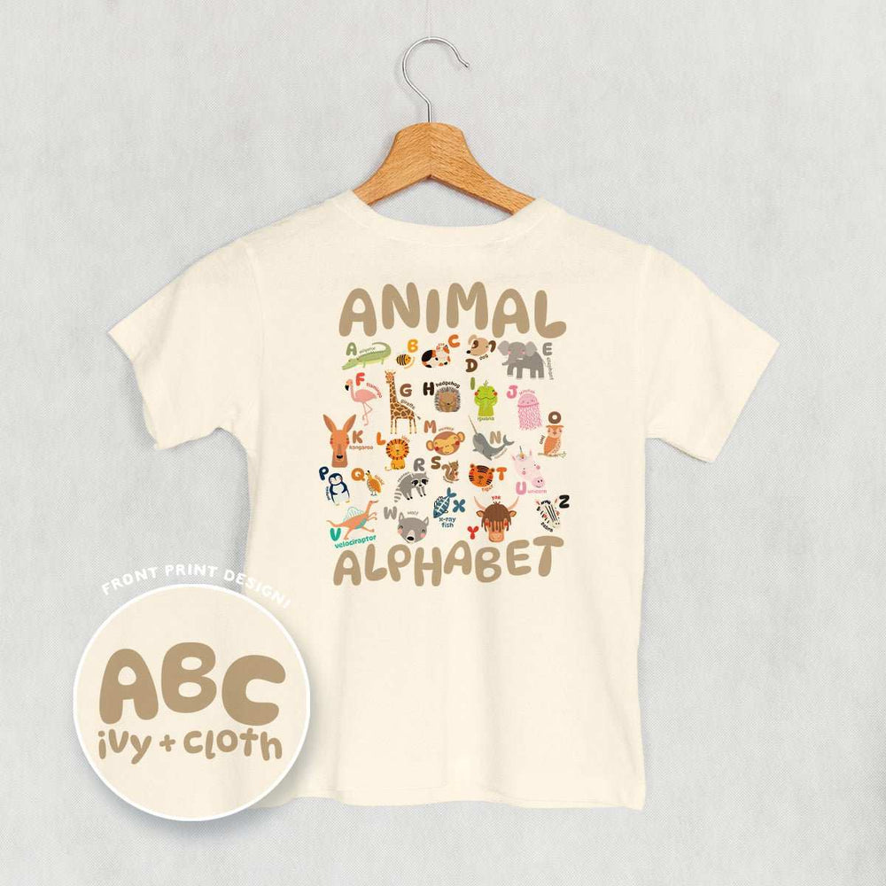 ABC Animals (Kids Back Print) - Ivy + Cloth - Flyclothing LLC