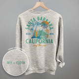 Santa Barbara, CA Surf The Sun (Back Print) - Ivy + Cloth