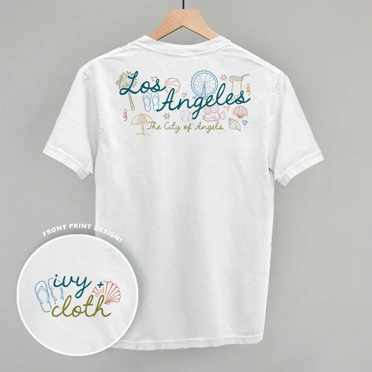 Los Angeles Doodles (Back Print) - Ivy + Cloth - Flyclothing LLC