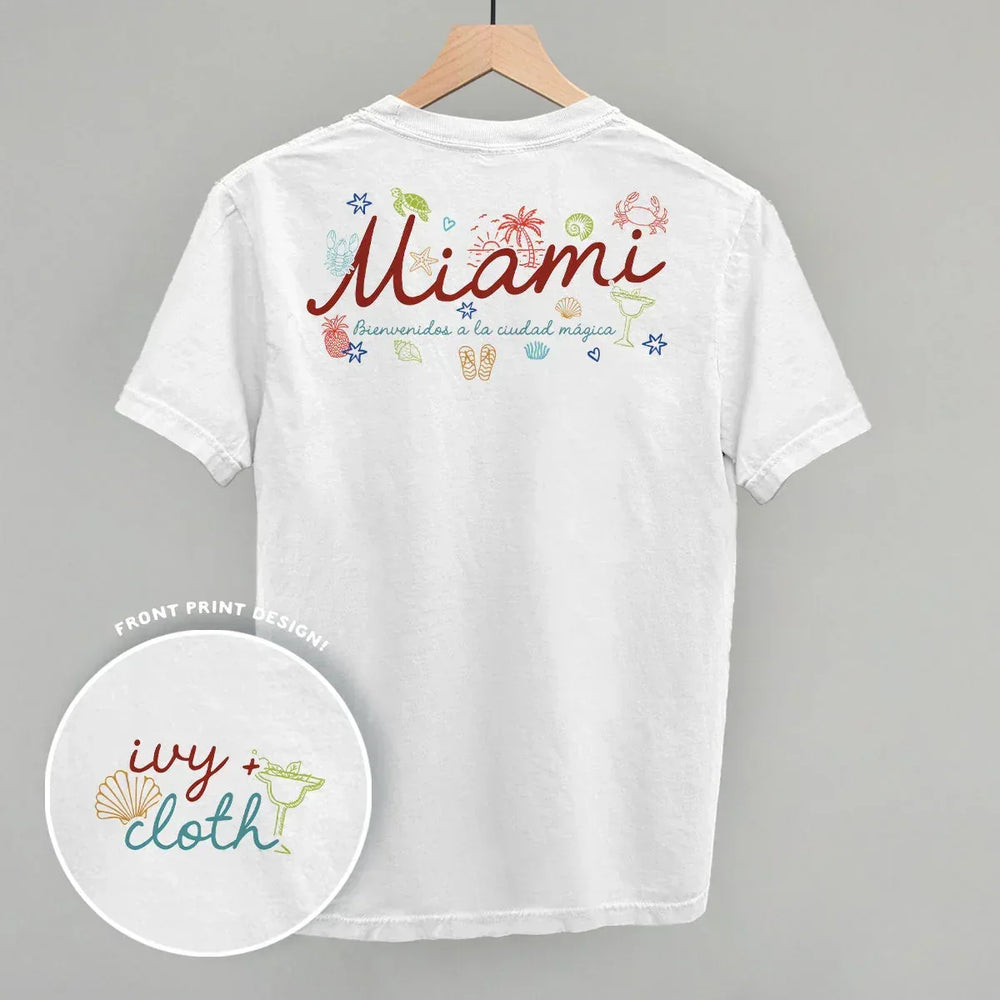 Miami Doodles (Back Print) - Ivy + Cloth - Flyclothing LLC