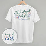 New York City Doodles (Back Print) - Ivy + Cloth - Flyclothing LLC