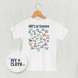 ABC's of Summer (Kids Back Print) - Ivy + Cloth - Flyclothing LLC