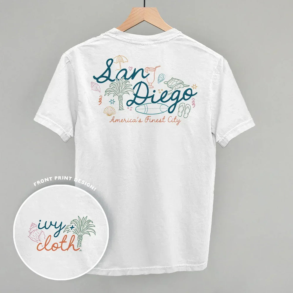 San Diego Doodles (Back Print) - Ivy + Cloth - Flyclothing LLC