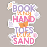 Book In My Hand, Toes In The Sand (Decal) - Ivy + Cloth