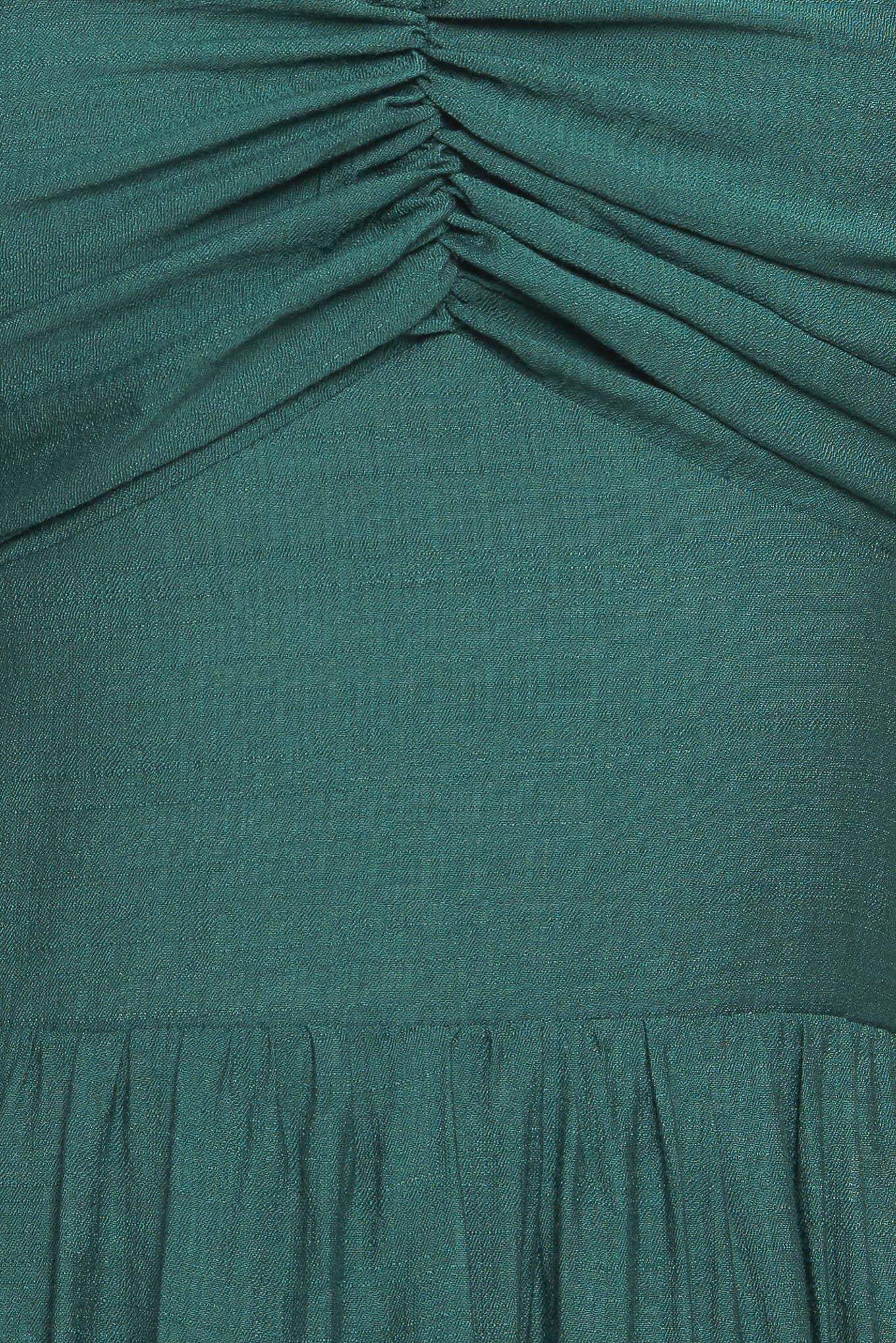 SUMMER MILK FOREST GREEN WOVEN MAXI DRESS - Flying Tomato - Flyclothing LLC