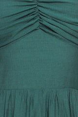SUMMER MILK FOREST GREEN WOVEN MAXI DRESS - Flying Tomato - Flyclothing LLC