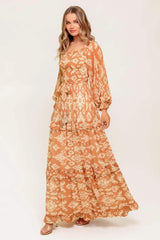 COSMOPOLITAN ELEGANCE WOVEN MAXI DRESS - Flying Tomato - Flyclothing LLC