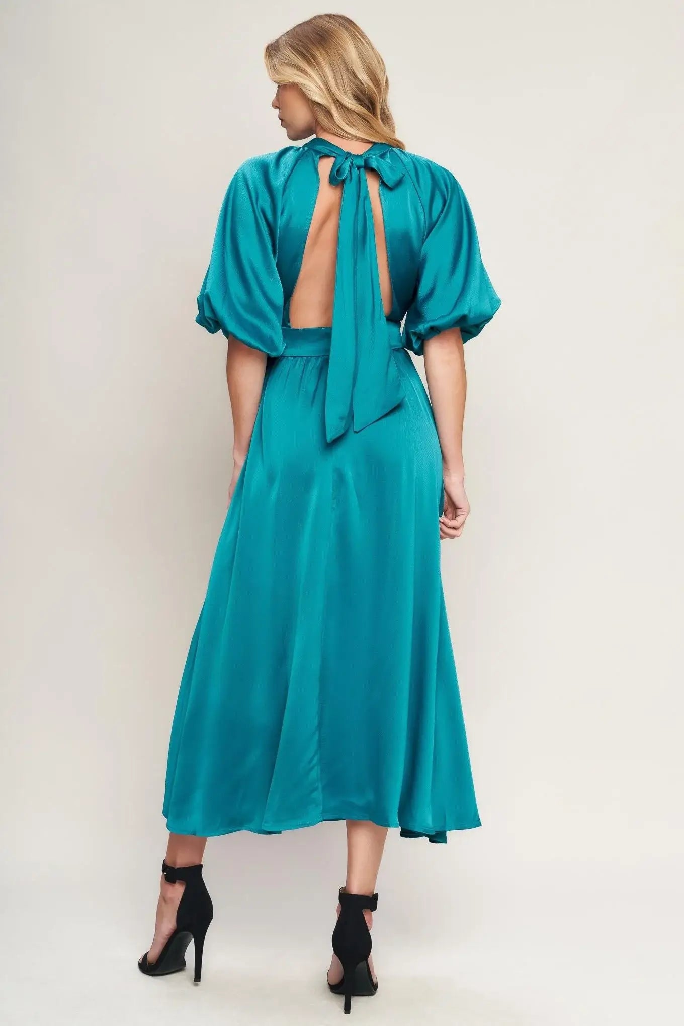 PETAL PROWESS WOVEN MIDI DRESS - Flying Tomato - Flyclothing LLC