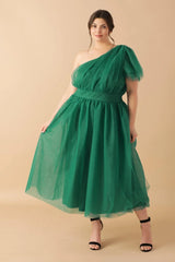LIVELY CHARM TULLE MIDI DRESS - Flying Tomato - Flyclothing LLC