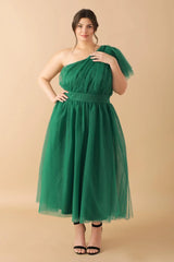 LIVELY CHARM TULLE MIDI DRESS - Flying Tomato - Flyclothing LLC