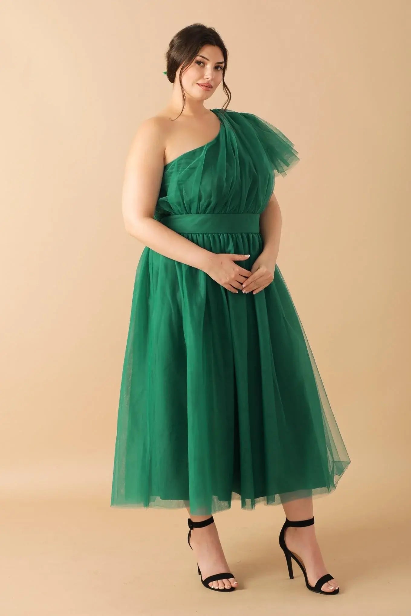 LIVELY CHARM TULLE MIDI DRESS - Flying Tomato - Flyclothing LLC