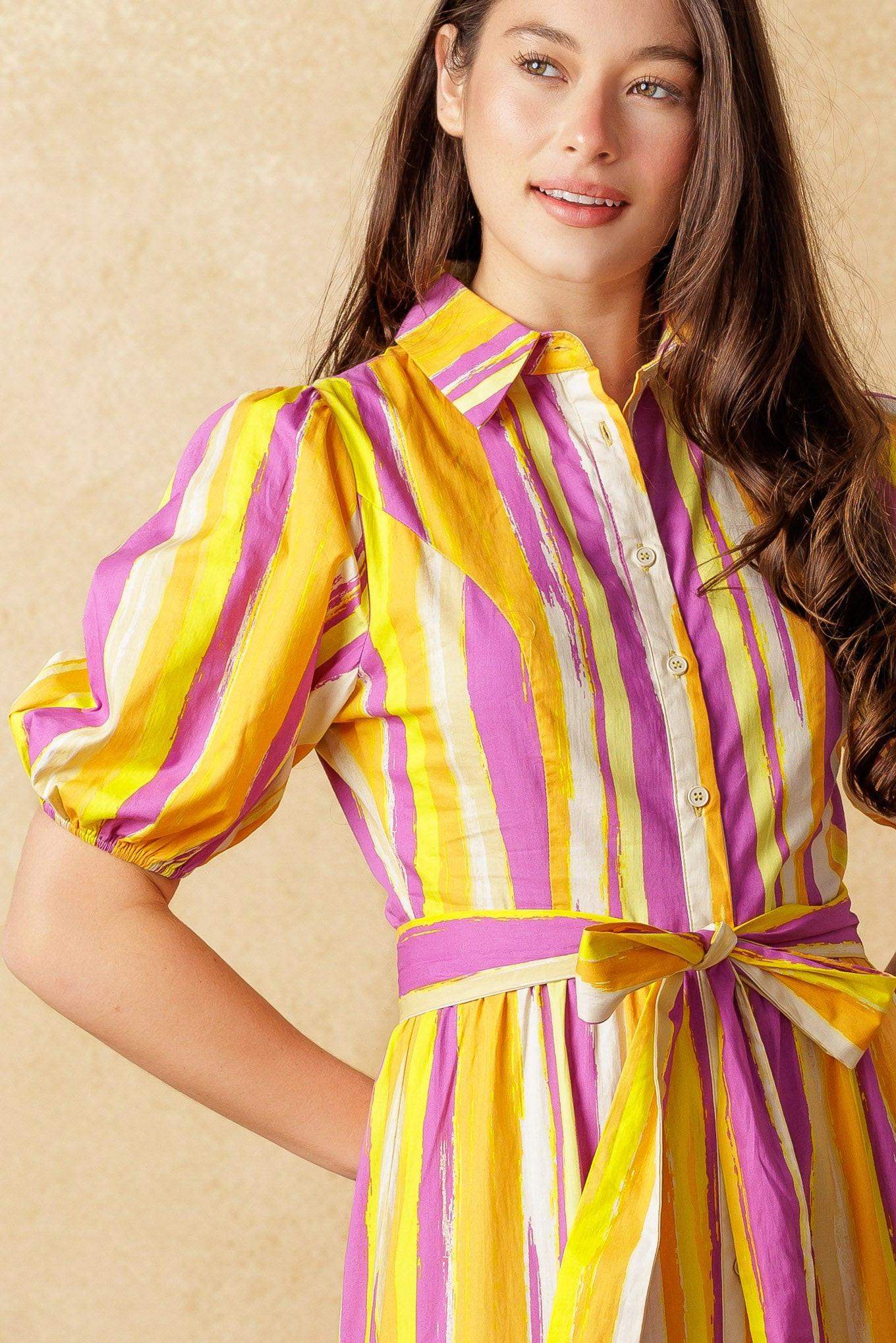 SOIREE SWEETNESS POPLIN MAXI DRESS - Flying Tomato - Flyclothing LLC