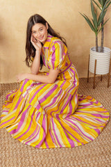 SOIREE SWEETNESS POPLIN MAXI DRESS - Flying Tomato - Flyclothing LLC