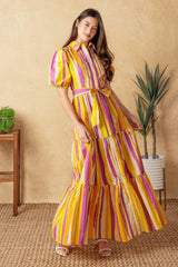 SOIREE SWEETNESS POPLIN MAXI DRESS - Flying Tomato - Flyclothing LLC