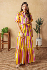 SOIREE SWEETNESS POPLIN MAXI DRESS - Flying Tomato - Flyclothing LLC