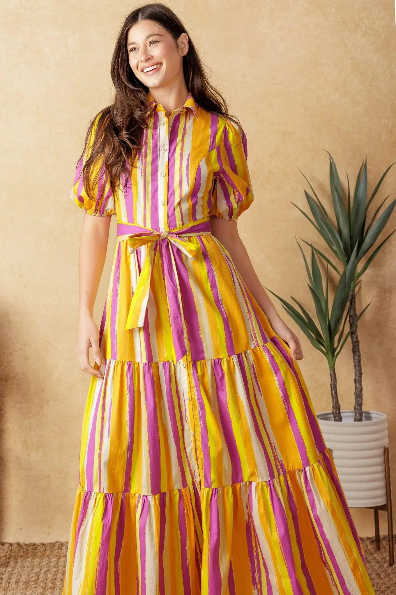 SOIREE SWEETNESS POPLIN MAXI DRESS - Flying Tomato - Flyclothing LLC