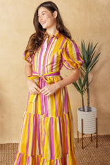SOIREE SWEETNESS POPLIN MAXI DRESS - Flying Tomato - Flyclothing LLC