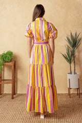 SOIREE SWEETNESS POPLIN MAXI DRESS - Flying Tomato - Flyclothing LLC