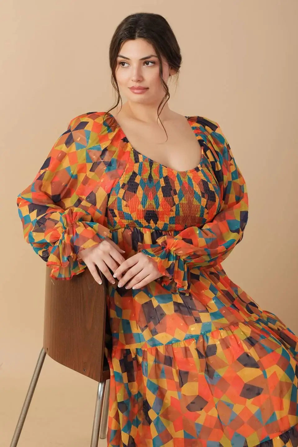 NOTHING WAS THE SAME WOVEN MIDI DRESS - Flying Tomato - Flyclothing LLC