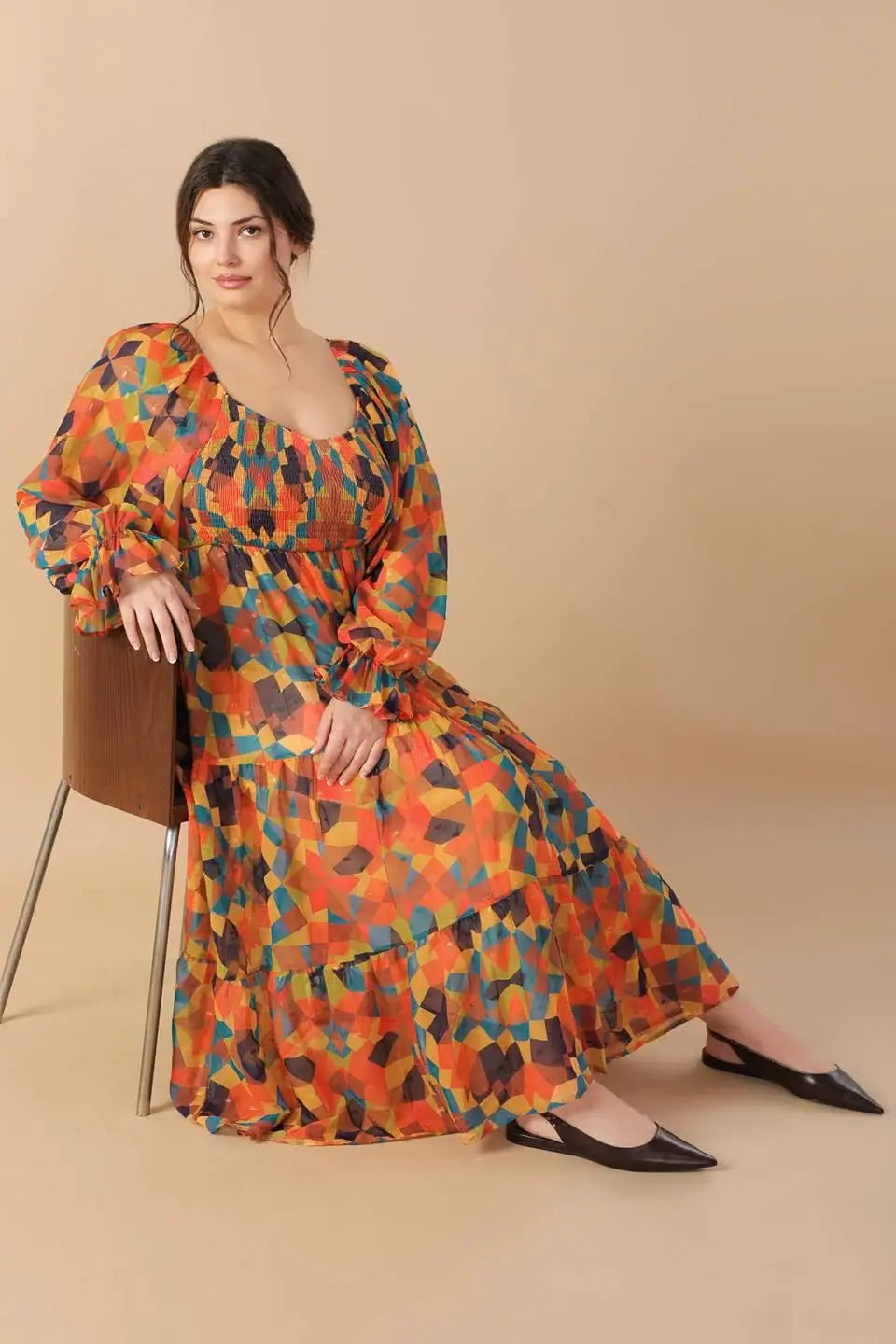 NOTHING WAS THE SAME WOVEN MIDI DRESS - Flying Tomato - Flyclothing LLC
