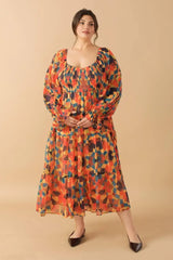 NOTHING WAS THE SAME WOVEN MIDI DRESS - Flying Tomato - Flyclothing LLC