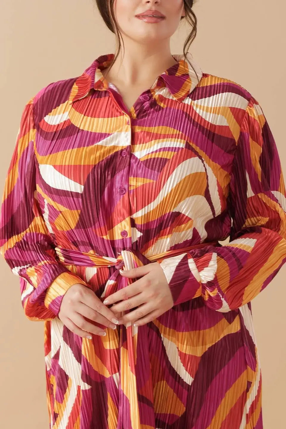 GET ON BOARD WOVEN PLISSE MINI DRESS - Flying Tomato - Flyclothing LLC