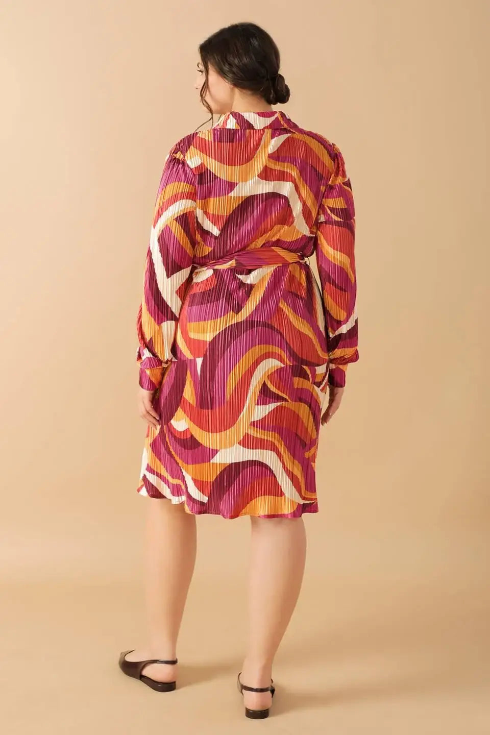 GET ON BOARD WOVEN PLISSE MINI DRESS - Flying Tomato - Flyclothing LLC