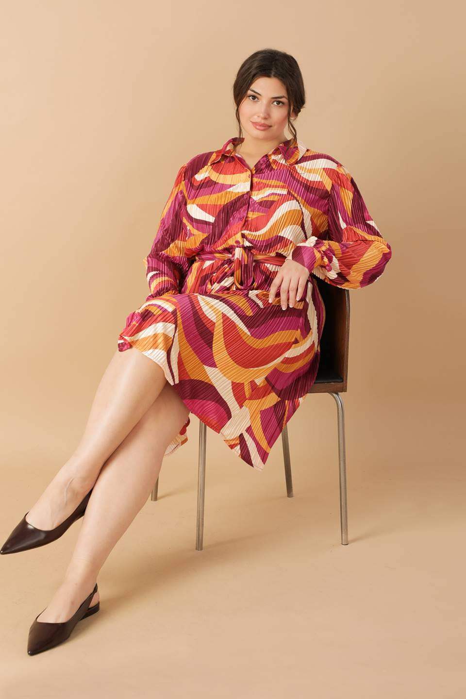 GET ON BOARD WOVEN PLISSE MINI DRESS - Flying Tomato - Flyclothing LLC